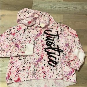 Girls Brand New Justice Hooded Sweatshirt